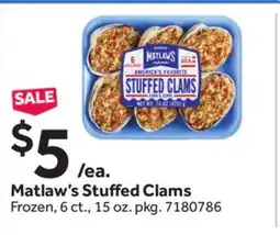 Stop&Shop Matlaw's Stuffed Clams offer