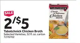 Stop&Shop Tabatchnick Chicken Broth offer