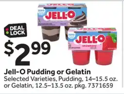Stop&Shop Jell-O Pudding or Gelatin offer