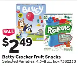Stop&Shop Betty Crocker Fruit Snacks offer