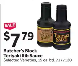 Stop&Shop Butcher's Block Teriyaki Rib Sauce offer