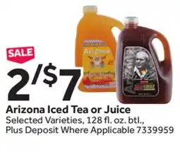 Stop&Shop Arizona Iced Tea or Juice offer
