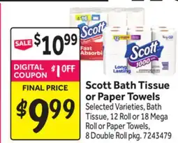 Stop&Shop Scott Bath Tissue or Paper Towels offer