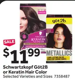 Stop&Shop Schwartzkopf Göt2B or Keratin Hair Color offer