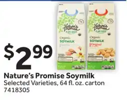 Stop&Shop Nature's Promise Soymilk offer