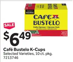 Stop&Shop Café Bustelo K-Cups offer
