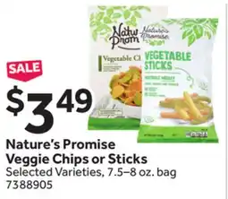 Stop&Shop Nature's Promise Veggie Chips or Sticks offer