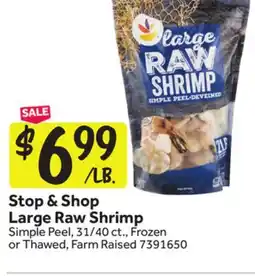 Stop&Shop Stop & Shop Large Raw Shrimp offer