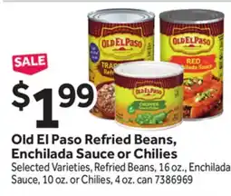 Stop&Shop Old El Paso Refried Beans, Enchilada Sauce or Chilies offer