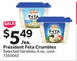 Stop&Shop Président Feta Crumbles offer
