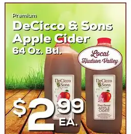 DeCicco & Sons DeCicco & Sons Apple Cider offer