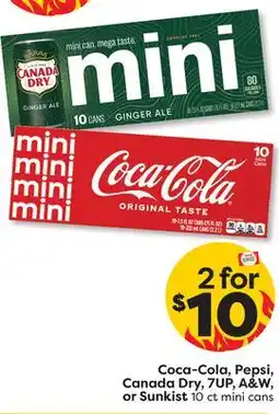 Weis Markets Coca-Cola, Pepsi, Canada Dry, 7UP, A&W, or Sunkist offer