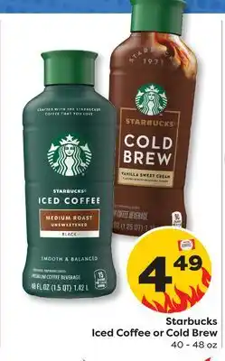 Weis Markets Starbucks Iced Coffee or Cold Brew offer