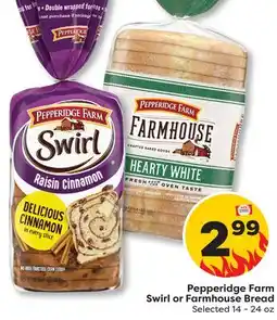 Weis Markets Pepperidge Farm Swirl or Farmhouse Bread offer