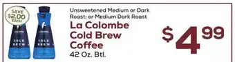 DeCicco & Sons La Colombe Cold Brew Coffee offer