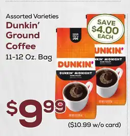 DeCicco & Sons Dunkin' Ground Coffee offer