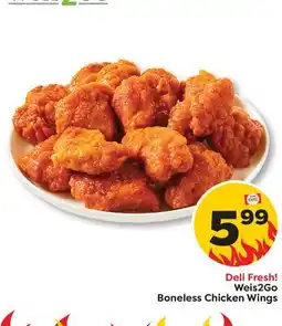 Weis Markets Weis2Go Boneless Chicken Wings offer