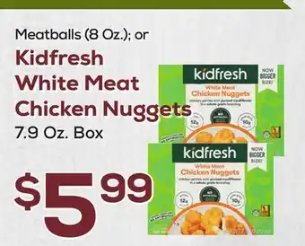 DeCicco & Sons Kidfresh White Meat Chicken Nuggets offer
