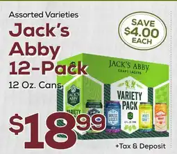 DeCicco & Sons Jack's Abby 12-Pack offer