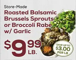 DeCicco & Sons Roasted Balsamic Brussels Sprouts or Broccoli Rabe w/Garlic offer