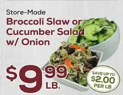 DeCicco & Sons Broccoli Slaw or Cucumber Salad w/Onion offer