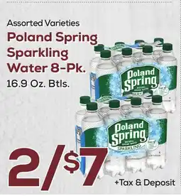 DeCicco & Sons Poland Spring Sparkling Water 8-Pk offer