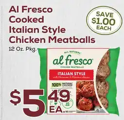 DeCicco & Sons Al Fresco Cooked Italian Style Chicken Meatballs offer