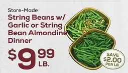 DeCicco & Sons String Beans w/Garlic or String Bean Almondine Dinner offer