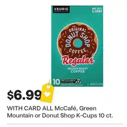 CVS McCafé, Green Mountain or Donut Shop K-Cups 10 ct offer