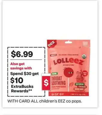 CVS ALL children's EEZ co pops offer