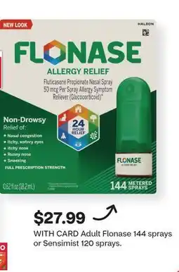 CVS Adult Flonase 144 sprays or Sensimist 120 sprays offer