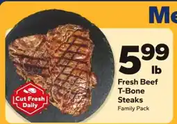 Save a Lot Fresh Beef T-Bone Steaks offer