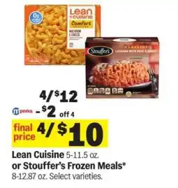 Meijer Lean Cuisine or Stouffer’s Frozen Meals offer