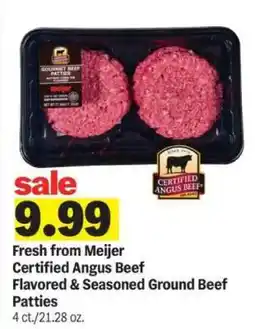 Meijer Certified Angus Beef Patties offer