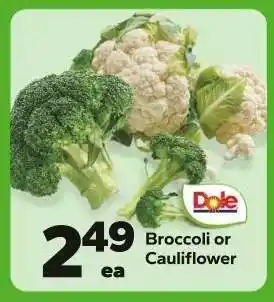 Save a Lot Broccoli or Cauliflower offer