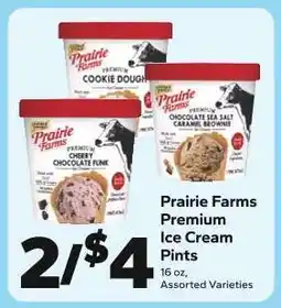 Save a Lot Prairie Farms Premium Ice Cream Pints offer