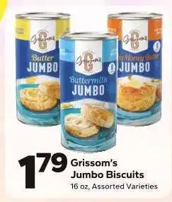 Save a Lot Grissom’s Jumbo Biscuits offer