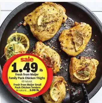 Meijer Fresh from Meijer Family Pack Chicken Thighs offer