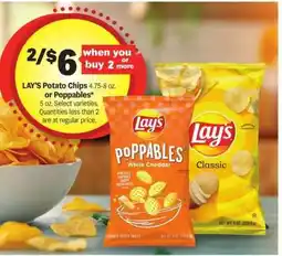 Meijer Lay's Potato Chips or Poppables offer