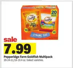 Meijer Pepperidge Farm Goldfish Multipack offer