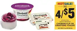 Food Lion Chobani Flip or Creations Yogurt offer