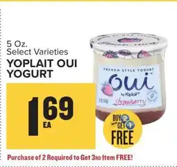 Food Lion Yoplait Oui Yogurt offer