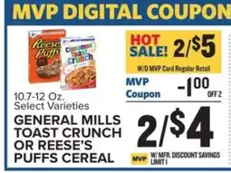 Food Lion General Mills Toast Crunch or Reese’s Puffs Cereal offer