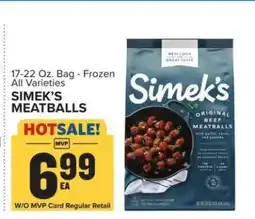 Food Lion Simek's Meatballs offer