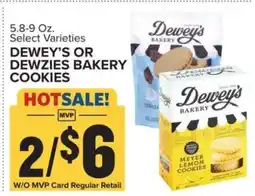 Food Lion Dewey's or Dewzies Bakery Cookies offer