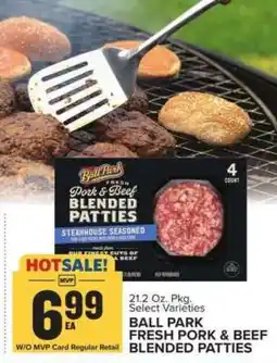 Food Lion BALL PARK FRESH PORK & BEEF BLENDED PATTIES offer