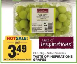 Food Lion TASTE OF INSPIRATIONS GRAPES offer