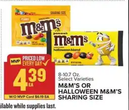 Food Lion M&M'S OR HALLOWEEN M&M'S SHARING SIZE offer