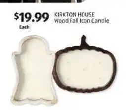 Aldi KIRKTON HOUSE Wood Fall Icon Candle offer