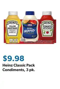 Sam's Club Heinz Classic Pack Condiments, 3 pk offer